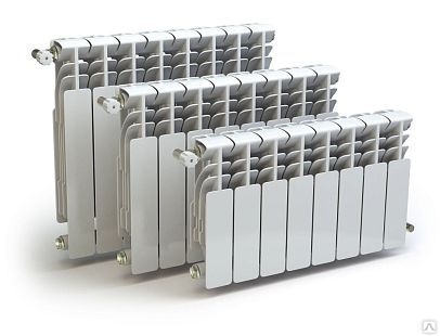 Радиатор алюминиевый THERMA Q1 500/80 10 секций 1250 Вт (1223460)